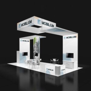 Stand out at Orlando shows with stunning 20x40 exhibit booth rentals Las Vegas