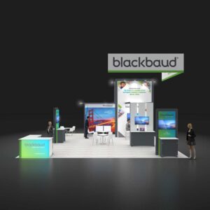 Impressive turnkey 30x30 Trade Show Exhibit Rentals Las Vegas Shows