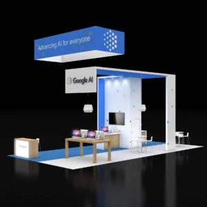 Communicate your brand message effectively with impressive 20x40 convention booth Las Vegas