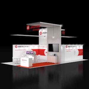 Avant-garde 20x40 trade show rental booth for Las Vegas shows