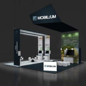Avant-garde 30x30 trade show rental booth for Las Vegas shows