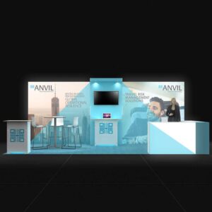 State-of-the-art 10x20 trade show displays rentals Las Vegas