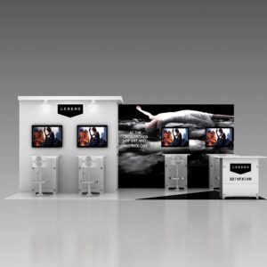 Make an impact with attention-grabbing 10x20 trade show rental booth design Las Vegas