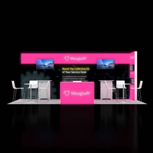 Impressive turnkey 10x20 custom trade show exhibits Las Vegas Shows