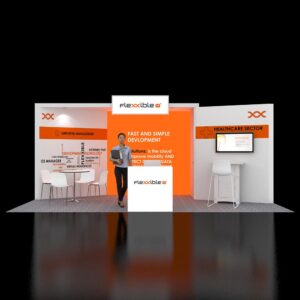 Stand out at shows with stunning 10x20 tradeshow rental booth Las Vegas
