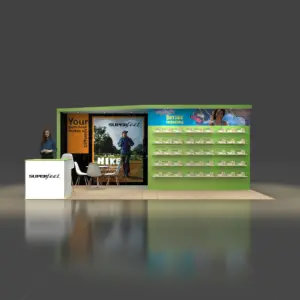 Avant-garde 10X20 trade show rental booth for Las Vegas shows